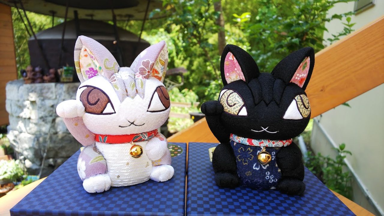 ダヤン＆チップ 江戸木目込 ちりめんまねき